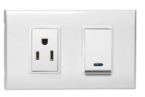 Interruptor + Tomacorriente Igoto Serie B - Imagen 2