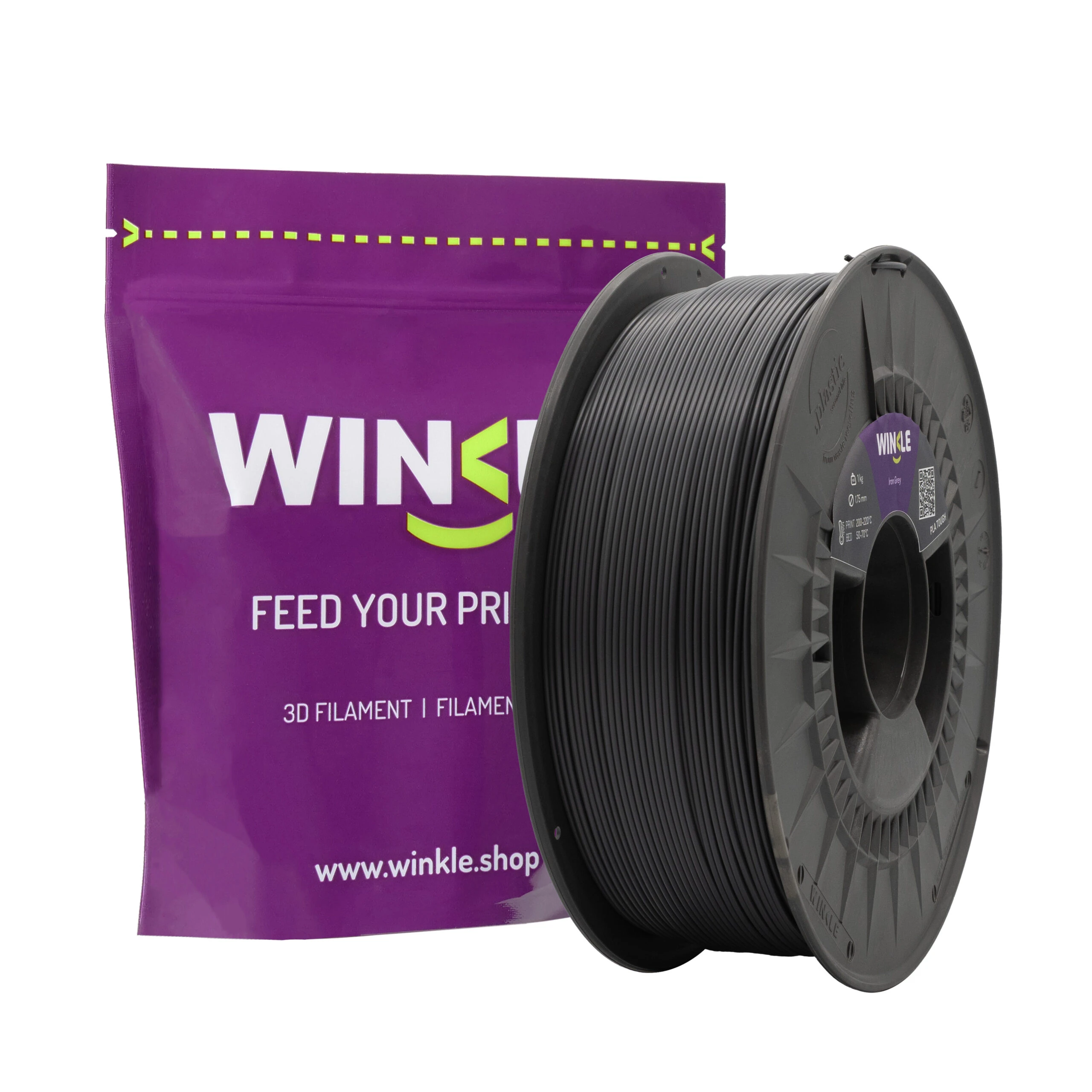 PLA TOUGH Winkle – Iron Grey, 1 kg-OUTLET - Imagen 3