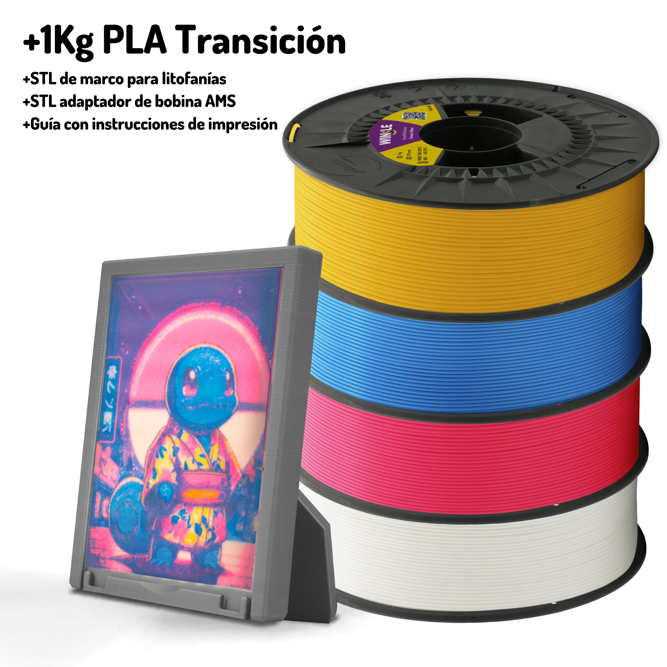 Pack Litofanía Color + 1Kg Transición